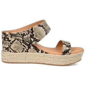 Journee Collection | Women's Wedge Heeled Sandals w/ Snake Print; Size: 10